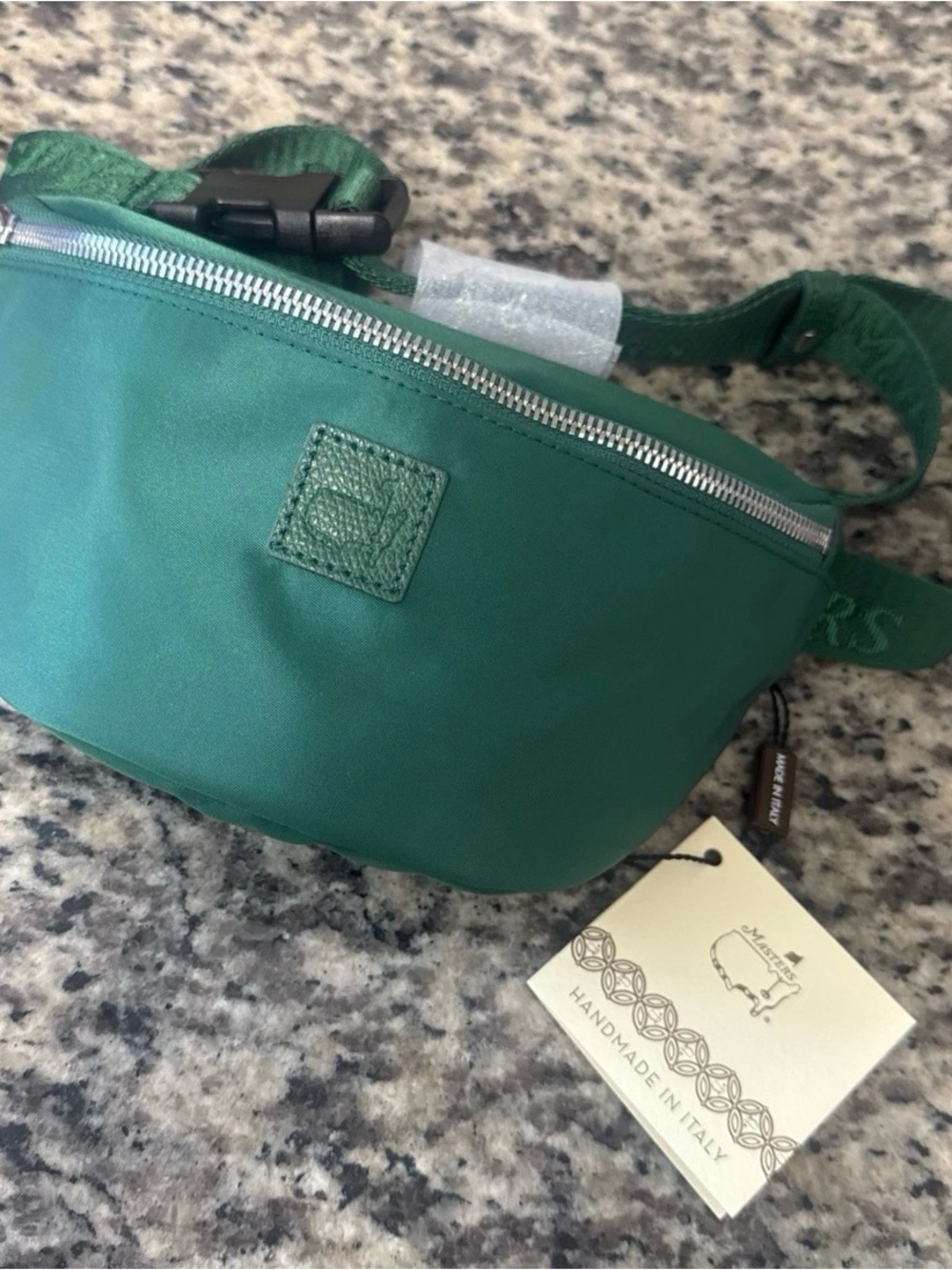 2026 Masters Tournament Green Leather Crossbody Waist Bag
